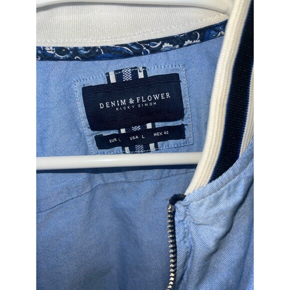 Denim & Flower lightweight jacket sz L - Picture 2 of 3